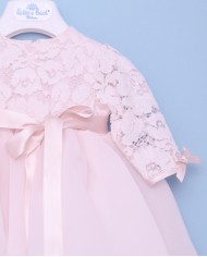 Abito in pizzo rosa