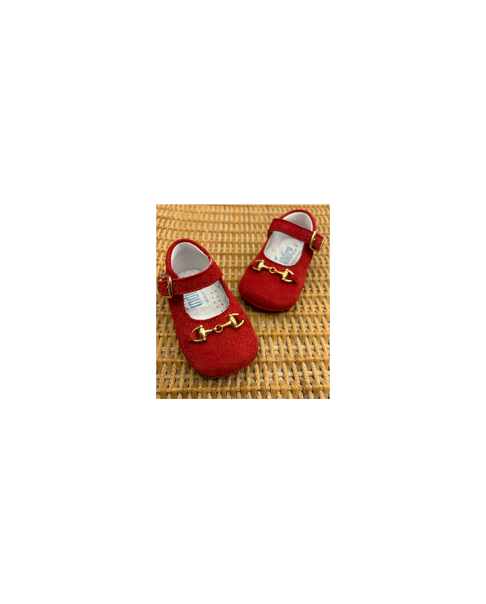 Scarpe Velluto da culla Bordò